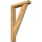 Ekena Millwork Traditional Block Rough Sawn Bracket w/ Offset Brace, Western Red Cedar, 4"W x 18"D x 30"H BKT0402X18X30TRA05RWR - alternate 1